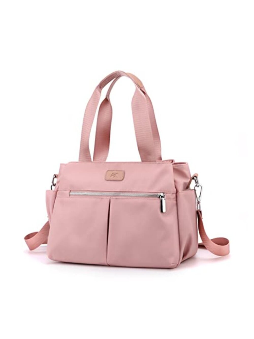 Light Nylon Multi Compartment Crossbody Hobo Bag